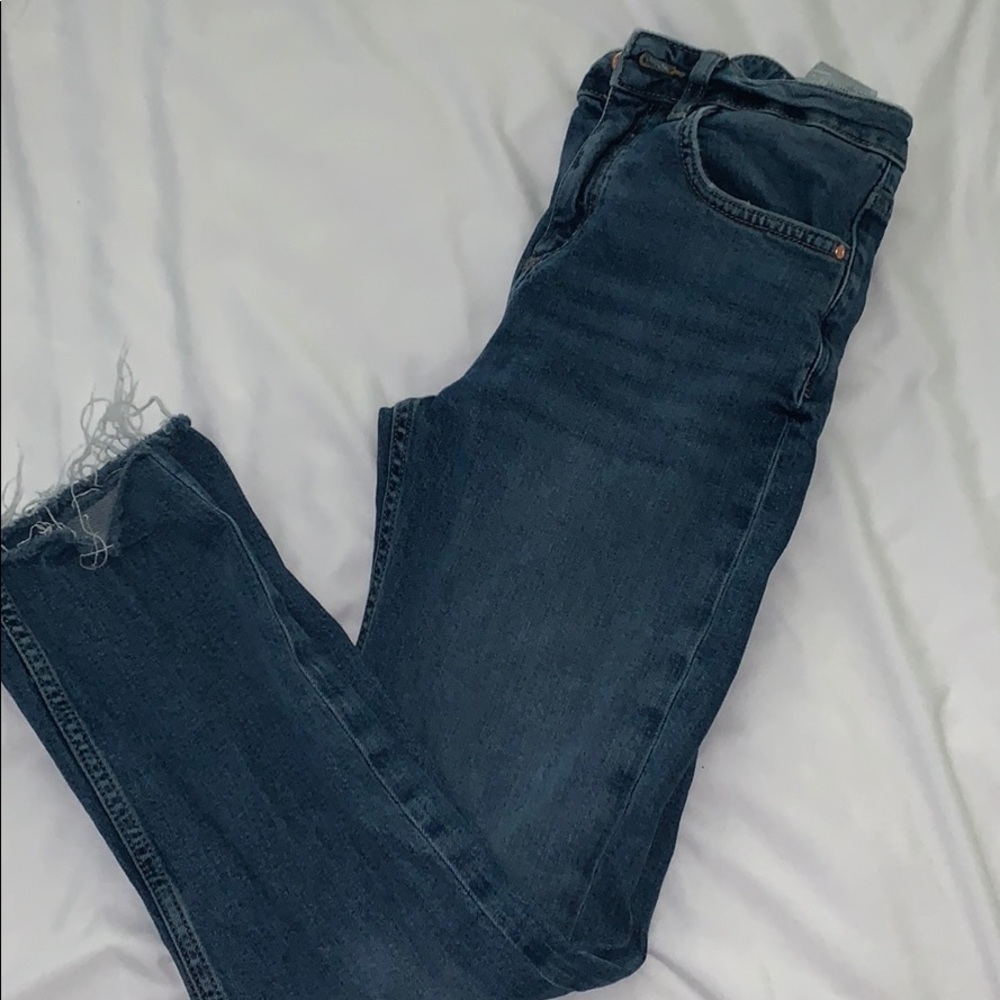 Zara High rise ankle jeans